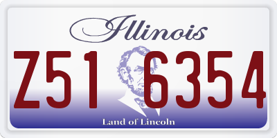 IL license plate Z516354