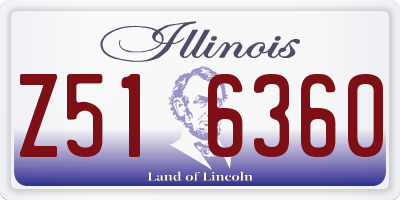 IL license plate Z516360