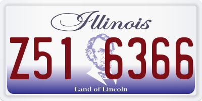 IL license plate Z516366
