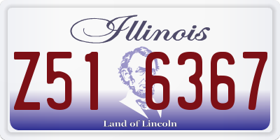 IL license plate Z516367