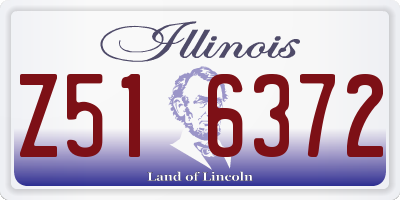 IL license plate Z516372