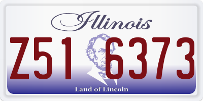 IL license plate Z516373