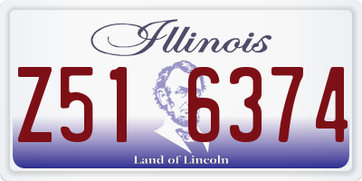 IL license plate Z516374