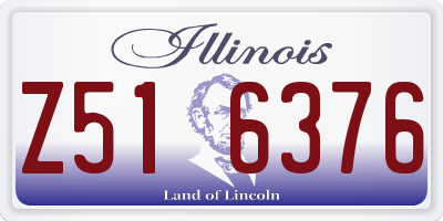 IL license plate Z516376
