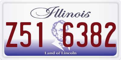 IL license plate Z516382