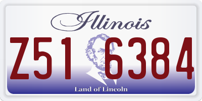 IL license plate Z516384