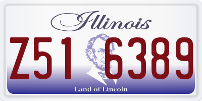 IL license plate Z516389