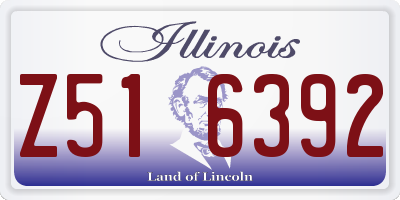 IL license plate Z516392
