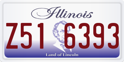 IL license plate Z516393
