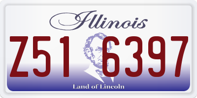 IL license plate Z516397