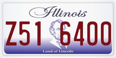 IL license plate Z516400