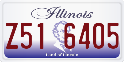 IL license plate Z516405