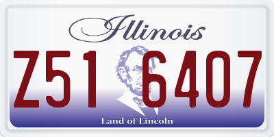 IL license plate Z516407
