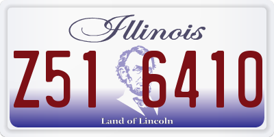 IL license plate Z516410