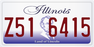 IL license plate Z516415