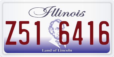 IL license plate Z516416