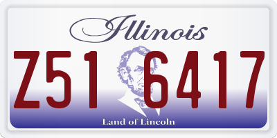 IL license plate Z516417