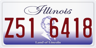 IL license plate Z516418