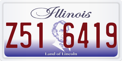 IL license plate Z516419