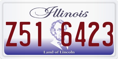 IL license plate Z516423