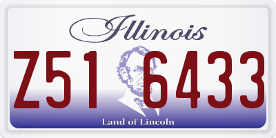 IL license plate Z516433