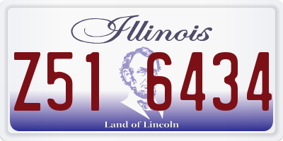 IL license plate Z516434