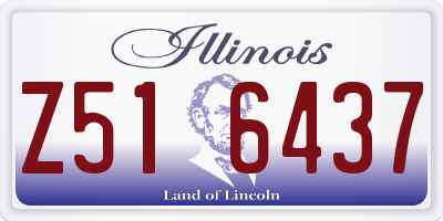 IL license plate Z516437
