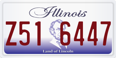 IL license plate Z516447