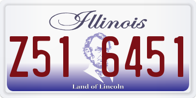IL license plate Z516451