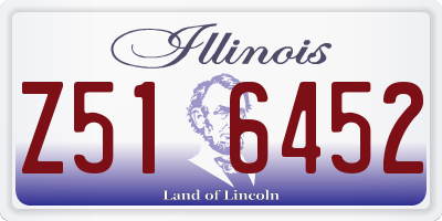 IL license plate Z516452