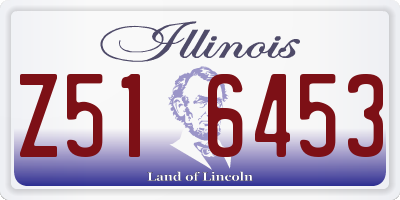 IL license plate Z516453