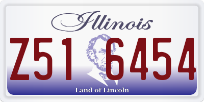 IL license plate Z516454