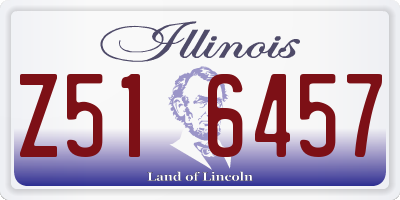 IL license plate Z516457