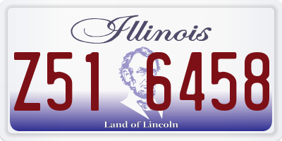 IL license plate Z516458