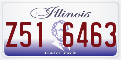 IL license plate Z516463