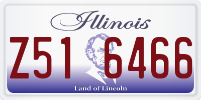 IL license plate Z516466