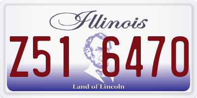 IL license plate Z516470