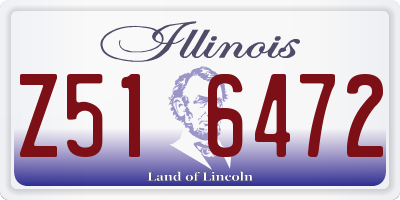 IL license plate Z516472