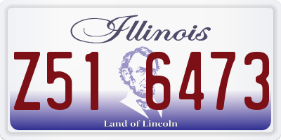 IL license plate Z516473