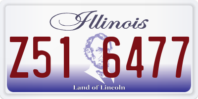 IL license plate Z516477
