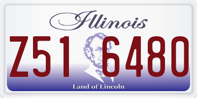 IL license plate Z516480