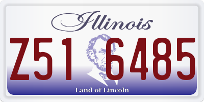 IL license plate Z516485