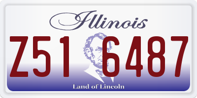 IL license plate Z516487