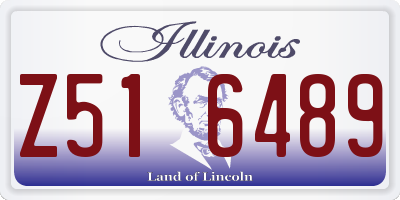 IL license plate Z516489