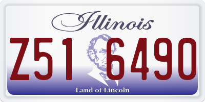 IL license plate Z516490