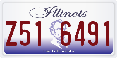 IL license plate Z516491