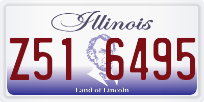 IL license plate Z516495