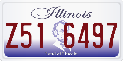 IL license plate Z516497