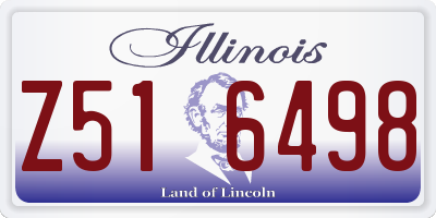 IL license plate Z516498
