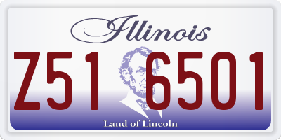 IL license plate Z516501